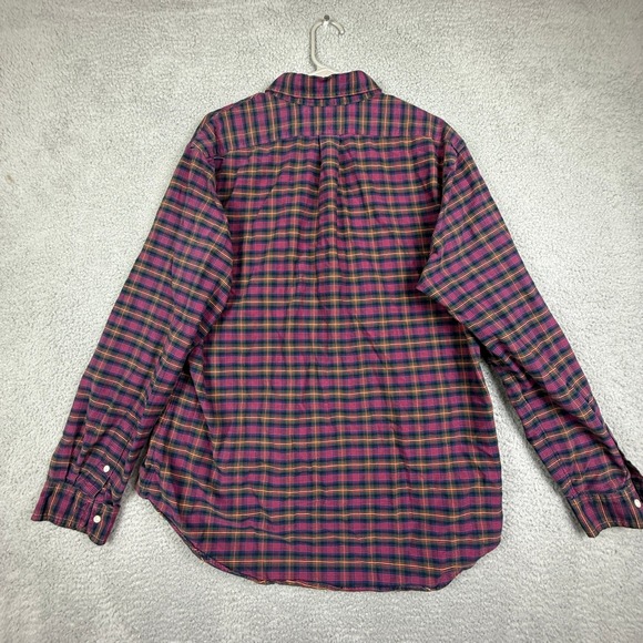 Ralph Lauren Custom Fit Plaid Button Down Shirt Men's XL/TG Long Sleeve - Picture 7 of 8